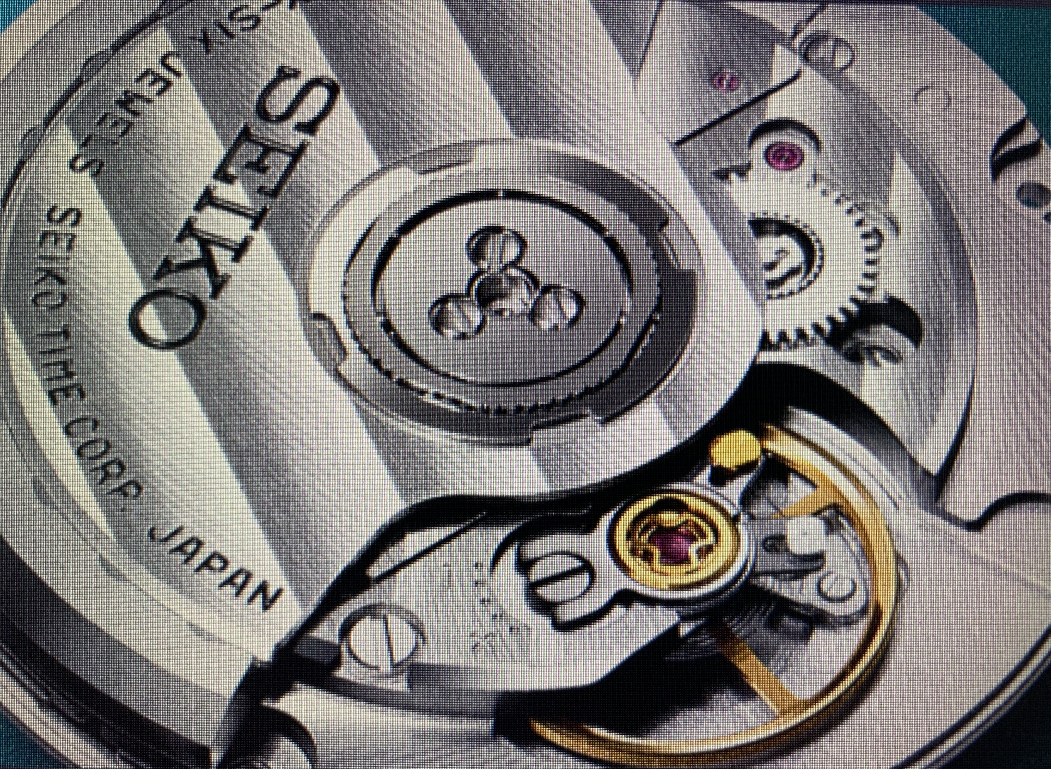 Watch movement close-up